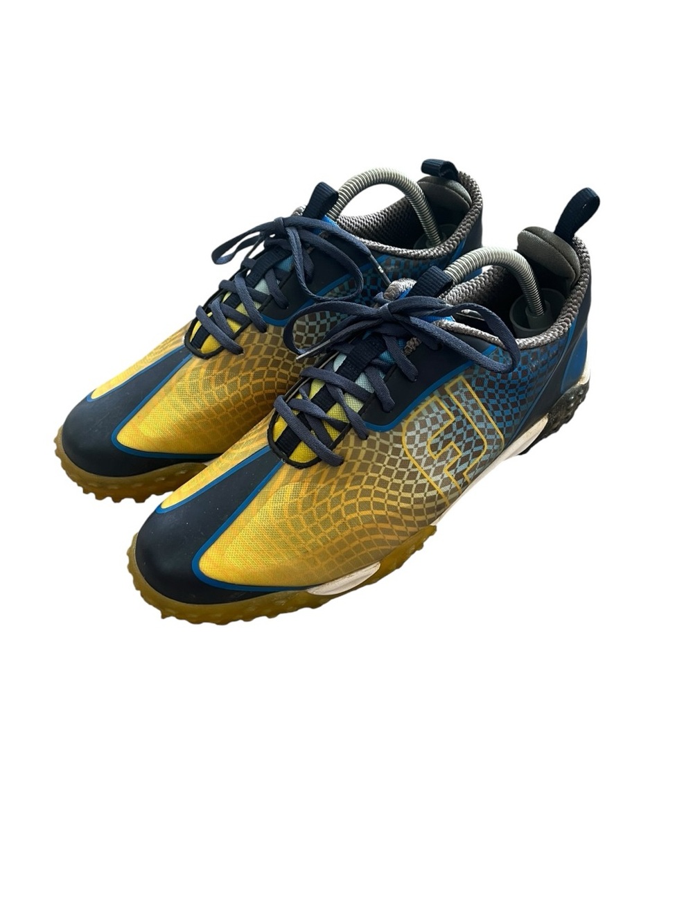 FootJoy FreeStyle 2.0 Spiked Golf Shoes Mens 9 Blue & Yellow 57346